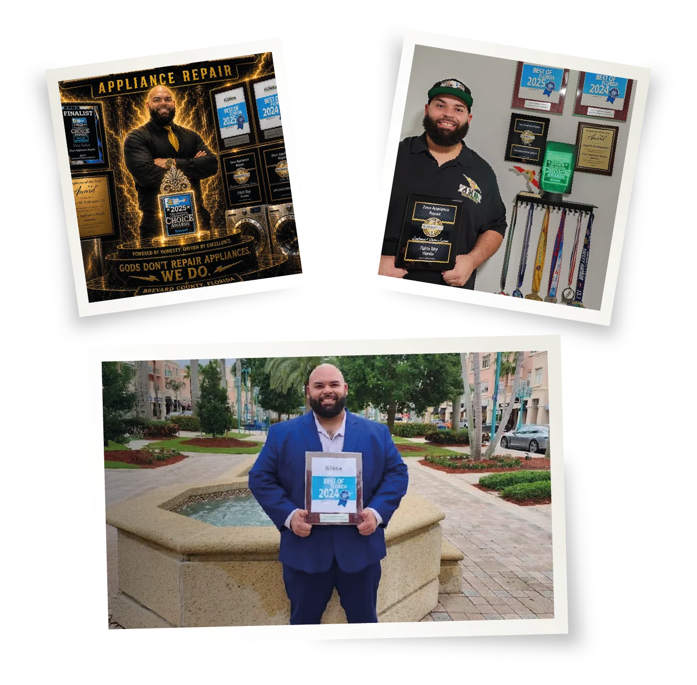 Zeus Appliance Repair owner with local awards and recognition
